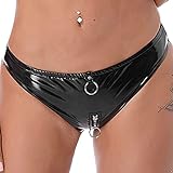YiZYiF Women Panties Thong G-String Fashion Low-Rise Tanga Shorts Briefs Sexy T-Back Underwear Black B Medium