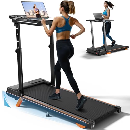 Advzon 2-in-1 Under Desk Treadmill with Handle