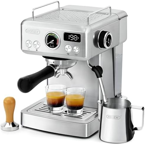 HIBREW H10A - 58mm Espresso Machine, Stainless Steel Body with Mi...