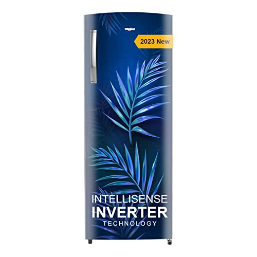 Image of Whirlpool 274 L 4 Star Inverter Direct-Cool Single Door Refrigerator (305 IMPRO PLUS PRM 4S INV BLUE PALM-Z, Blue Palm, Auto Defrost Technology, 2023 Model)