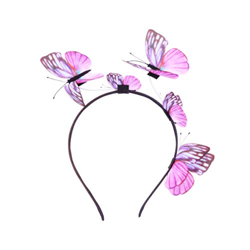FOMIYES Schmetterling Stirnbänder für Frauen Schmetterlingshaarband- Haarband Partei Fee Kopfschmuck Cosplay Kopfbedeckungen Cover