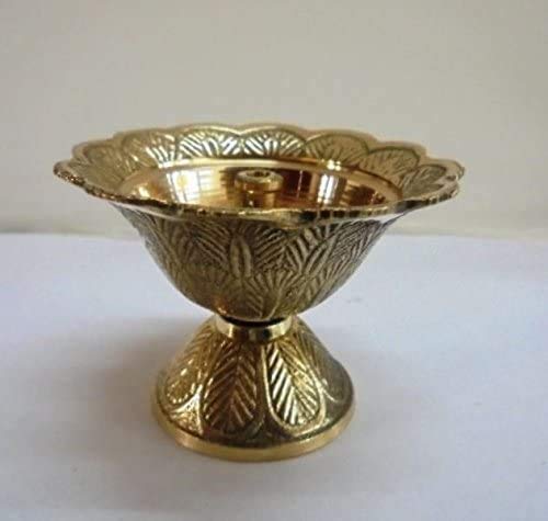 Family Cart Brass Diya Diyas Oil Lamps Chirag for Aarti Diwali Navratras Lighting Hawan Puja Devdas Diya Akhand Jyot Kuber Hindu Puja Deepak