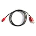 PortaPow Specialised 6.5ft 20AWG Charge Only Micro USB Cable for Blackberry, OnePlus One, HTC One, Google Nexus, Asus Transformer, Dell Venue, Other Fast Charging Devices