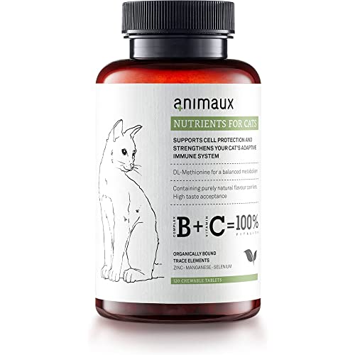 animaux--nutrients-for-Cats-All-Natural-Cat-Vitamins-Cat-Essentials-to-Strengthen-The-Immune-System-Natural-Cell-Protection-Healthy-Skin-Shiny-Coat-120-Chewable-Tablets-120-Days-Supply