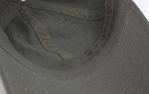 Image of Classic Washed Cotton Baseball Cap - Vintage Adjustable Dad Hat, Curved Bill for Men Women, Outdoor Everyday Wear