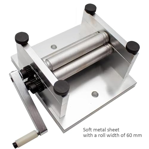 Máquina laminadora de chapas, Herramienta Manual para doblado de Metal casero, laminadora de precisión para láminas de Metal Blando, Ideal para maquetas de Barcos y Trenes.