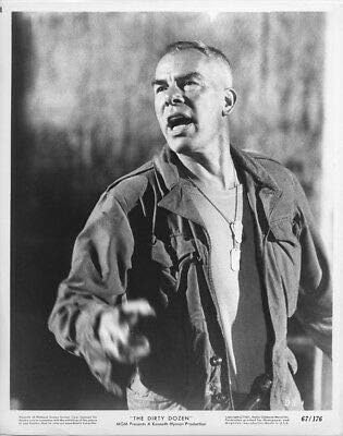 The Dirty Dozen Original 8x10 Photograph Lee Marvin as Tough Sergeant