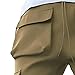 Maiyifu-GJ Men's Multi-Pockets Cargo Joggers Pants Fashion Casual Stretch Drawstring Sweatpants Athletic Hiking Trousers (Yellow,X-Large)