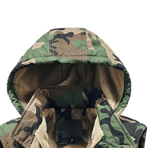 JEShifangjiusu Men'S Detachable Hood Tank Tops Flip Button Pocket Cotton Vest Wool Vest On The Inside Of The Clothes2