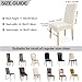 Zindoo Beige Stuhlhussen 4er Set Groß Stretch Stuhlbezug mit Unten Vorrichtungen, Abnehmbarer Waschbar Stuhl Hussen für Schwingstuhl, Esszimmerstühle, Hochlehner