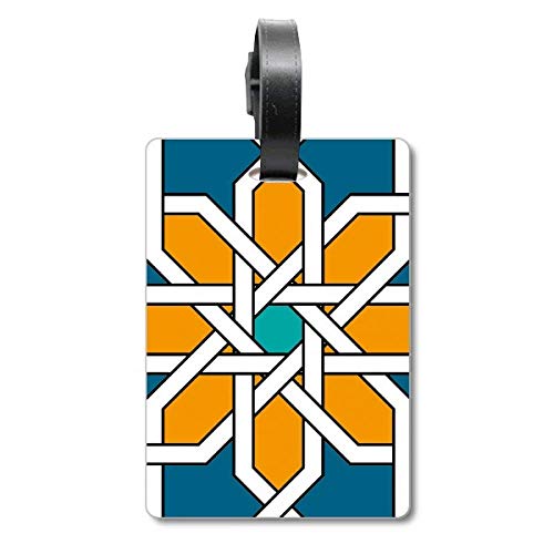 Étiquette pour valise motif floral marocain pour retrouver son bagage facilement