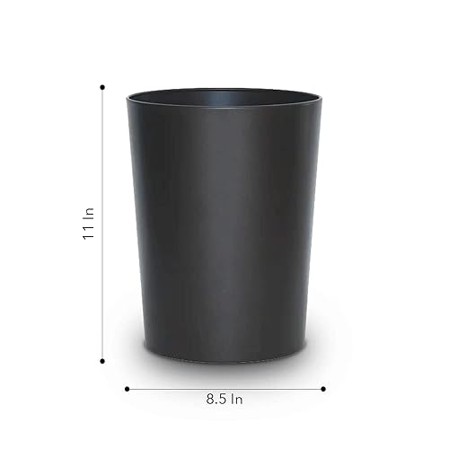 Miniatura 2 de SEDLAV Bote de basura metal de bronce 11 pulgadas Bote de basura pequeño ideal para basurero de baño bote de basura de oficina cubo de basura para