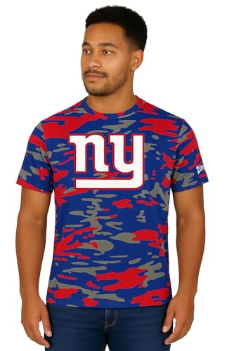 Zubaz NFL Teams Men's Short Sleeve Vibrant Team Colors Graphic T-Shirt (Small - 5XL)