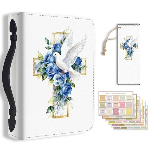 Couverture de livre nature paix avec poignée et rangement de bible rose