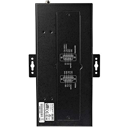 Image of StarTech.com 8 Port Serial Hub USB to RS232 /RS485 /RS422 Adapter - Industrial USB 2.0 to DB9 Serial Converter Hub - IP30 Rated - Din Rail Mountable Metal Serial Hub - 15kV ESD Protection, TAA