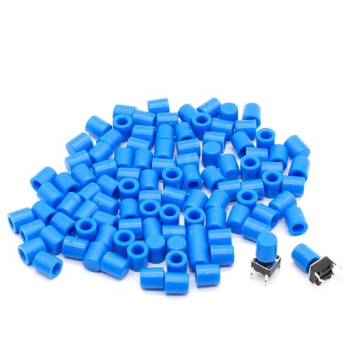 Capuchon en plastique bleu pour interrupteur poussoir de circuits électroniques - 2
