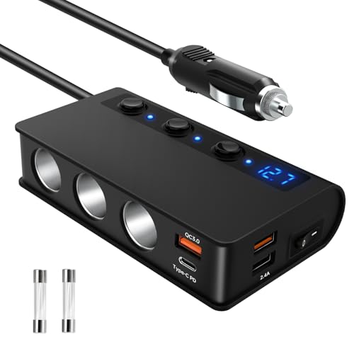 SUNNIFLY Chargeur Allume Cigare, Adaptateur De Chargeur Allume