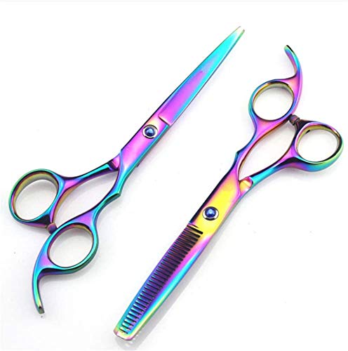 Ciseaux de coiffure ciseaux ensemble de 5.5 pouces contre les fourches