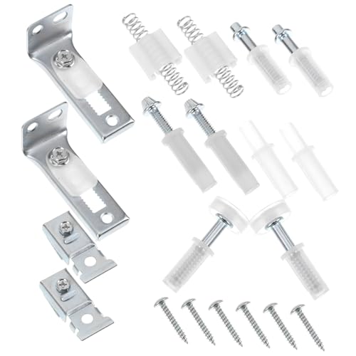Kit de Herrajes para Puertas Bifold de 20 Piezas para Reparación de Puertas Corredizas de Clóset, Fácil de Instalar, Acero Inoxidable miniatura 1