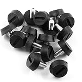 Treely 16Pcs M6 x 13 x 20mm Leveling Feet Screw On Furniture Glide for Furniture Legs