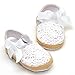 ESTAMICO Infant Girls' Net-Yarn Lace Bow Sandals White US 4