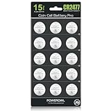 POWEROWL High Capacity CR2477 Battery (15-Pack) 3v Lithium Batteries, Leak-Free Long Lasting Cr 2477