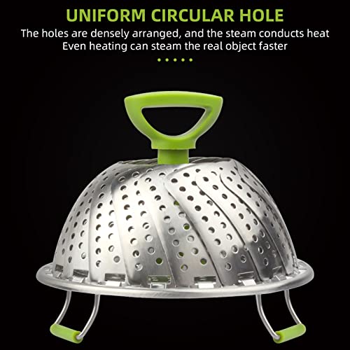 Defutay Steamer Basket,Stainless Steel Vegetable Steamer Basket Folding,Folding Expandable Steamers(5.5" To 9") #TOP2