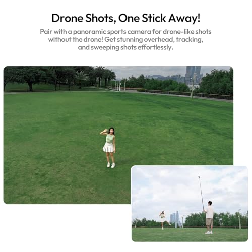 Image of ULANZI VL02 2.7m Carbon Fiber Extended Invisible Selfie Stick, Compatible with Insta360 X5 /X4 /X3 /Ace Pro /GO 3S /ONE X2 /DJI Osmo 360, Extension Pole Waterproof Handle Grip for GoPro, Phone and More