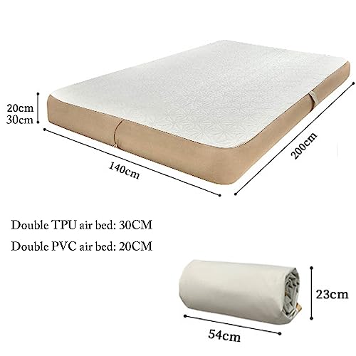 Eiwitany Double Inflatable Mattress Electric Inflatable Storage is Convenient and Portable, Suitable for Bedroom, Garden, Outdoor Camping, Etc. (TPU Household Pump) - Image 6