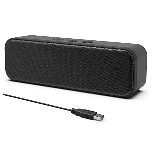 YOFANQI [8W] Computer Speakers for Desktop, PC | External Speakers for Laptop | USB Computer Sound Bar with HD Surround Sound, Loud Volume & Bass, Compact Size, Plug-n-Play, Volume Buttons