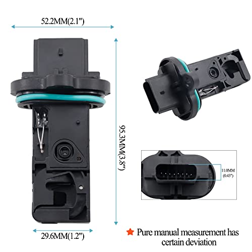 MANATEE Mass Air Flow Sensor Meter, MAF Airflow Sensor Compatible with Buick Encore Verano, for Chevy Caprice Trax Sonic Cruze 2012-2021, Replace 245-1314 12671624 13432262 0280218419 (12671624) - Thumbnail 6