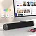 ZETIY PC Speakers for Desktop, Usb Powered Computer Speakers, 3.5mm Aux Input, Wired RBG Soundbar for PC, Desktop, Laptop, Tablet, Monitors