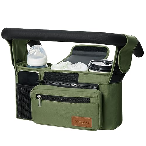 momcozy US Momcozy Universal Stroller Organizer with Insulated Cup Holder