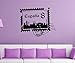 Produktbild Wandtattoo Spanien Briefmarke Skyline España Sticker Aufkleber Wandsticker 5H186, Farbe:Königsblau Matt;Breite vom Motiv:70 cm