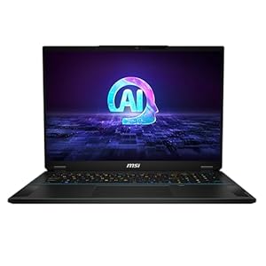 MSI Stealth 18 AI Studio 18-inch 240Hz QHD+ Gaming Laptop: Intel Ultra 9-185H, NVIDIA Geforce RTX 4080, 32GB DDR5, 1TB NVMe SSD, Cooler Boost 5, Win 11: Black A1VHG-019US