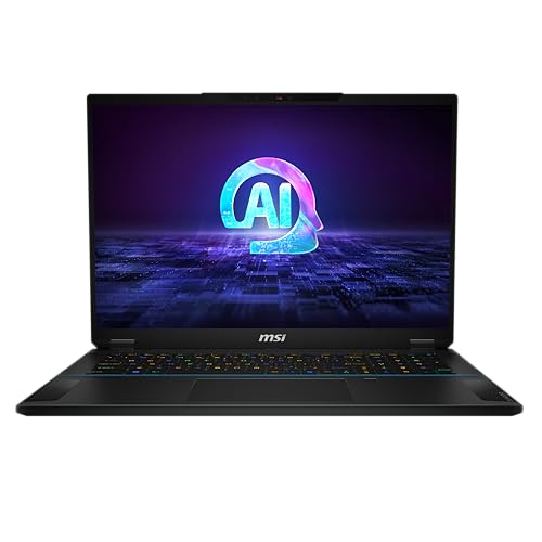 MSI Stealth 18 AI Studio 18” 240Hz QHD+ Gaming Laptop: Intel Ultra 9-185H, NVIDIA Geforce RTX 4080, 32GB DDR5, 1TB NVMe SSD, Cooler Boost 5, Win 11: Black A1VHG-019US