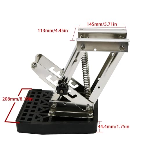 2 Stroke Outboard Motor Bracket Kicker for Boat up to 20HP, Auxiliary Heavy Duty Marine Motor Bracket Max Load 20HP by Haida - Image 2