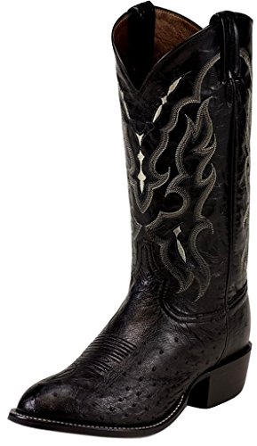 Tony Lama Bonham 13 Round Toe Mens Boot 105 Dm Us Blackivoryostrich #TOP21