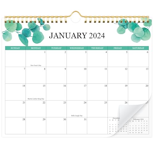 Wall Calendar 2024-2025,18 Months Calendar Runs from Jan 2024-June 2025,Large Monthly Wall Planner for Home Office Organizing…