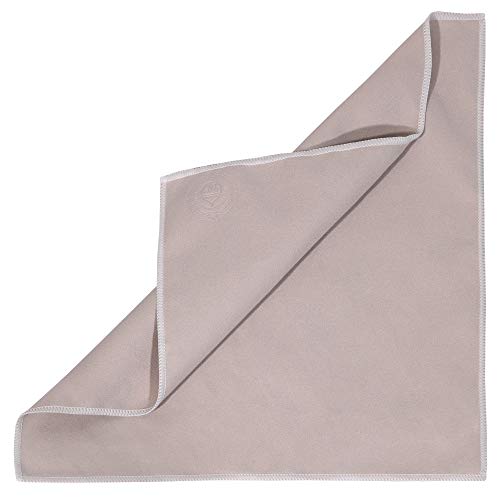 MI&VI Synthetic Chamois Microfiber Instrument Cleaning & Polishing Cloth for Violin, Viola, Cello, Bass, Guitar, Piano, Saxophone, Flute 12x12in (Ash Grey)