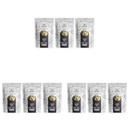 Image of Mr. Makhana Roasted Makhana and Foxnuts | Healthy Snacks | Gluten Free | MSG Free | Antioxidant | Rich Calcium | Zero Trans Fat | Zero cholesterol (Black Salt 55gx3) (Pack of 3)