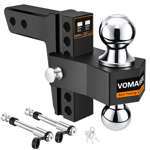 Adjustable Trailer Hitch-Drop Hitch Fits 2-Inch Receiver -6" Drop...