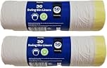 Lidl Purio - 30 Swing Bin Liners | 50 Litres | Drawstring Bag | 76cm x 63cm | x 3 [TRIPLE PACK]