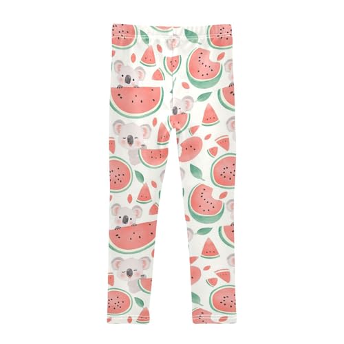 Cute Baby Koala Girls' Leggings Toddler Doodles Watermelon Kids Yoga Pants Dance Active Tights 4T2