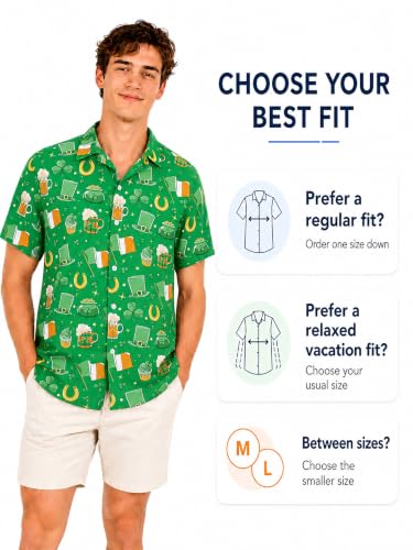 Image of Yoimira Hawaiian Shirts for Men, Print Mens Casual Short Sleeve Button Down Shirts Floral Aloha Beach Shirt