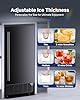 ICEVIVAL Under Counter Ice Maker with Drain Pump, 80Lbs/Day, 24Lbs Storage, Auto Clean, 24H Timer, Built-in Freestanding Ice Machine for Home, Bar, Cafe (Commercial Grade)