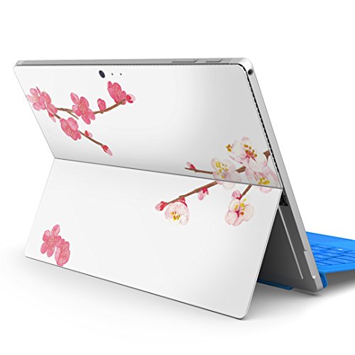 igsticker Surface pro7 (2019) pro6 pro2017 pro4 専用 スキンシール サーフェス ノートブック ノートパソコン カバー ケース フィルム ステッカー アクセサリー 保護 012985 梅 花 木