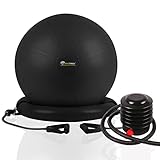 Anti-scivolo: la sedia Balance Ball Chair è il complemento perfetto per il tuo dispositivo di allenamento a casa, per migliorare la forza centrale e complessiva. La speciale superficie a nido d'ape lo rende antiscivolo per la vostra sicurezza e un migliore allenamento. Perfetto per yoga, pilates, nascita, seduta e molto altro ancora.