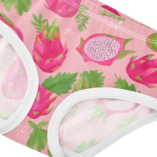 Wusikd Cute Dragon Fruit Girls' Underwear Cotton Girls Briefs Soft Toddler Underwear 2T4