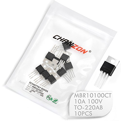 (Pack Of 10 Pieces) Chanzon Mbr10100Ct Schottky Barrier Rectifier Diodes 10A 100V To-220Ab (To-220) 10 Amp 100 Volt #TOP13
